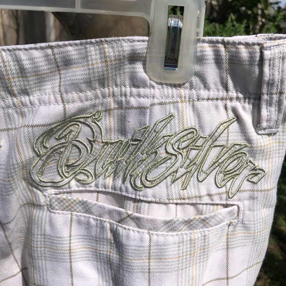 QUICKSILVER Plaid Shorts in Cream, Brown, and Grey. Great shorts!! - Picture 4 of 9